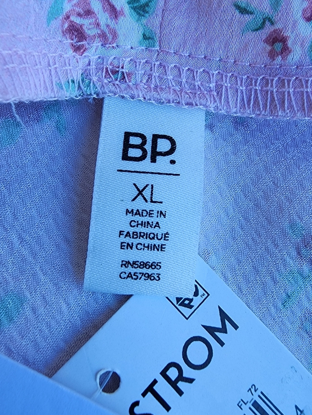 NWT BP NORDSTROM Women's Pink Cake Floral Sleeveless Satin Mini Dress Size XL - Picture 15 of 16